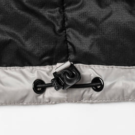 material shot of jacket bottom details