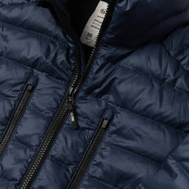 material shot of fabric detail with zipper