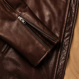 material shot of wrist zipper